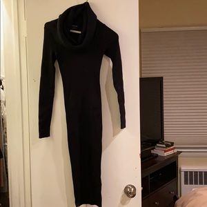 Bebe black cowl neck dress, Small